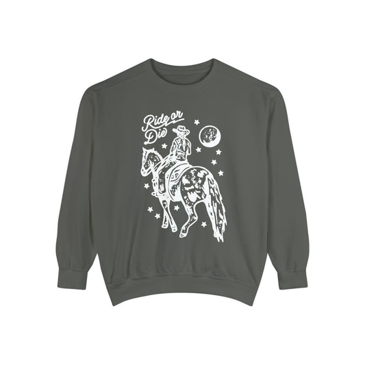 Ride Or Die Cowgirl Crewneck Sweatshirt