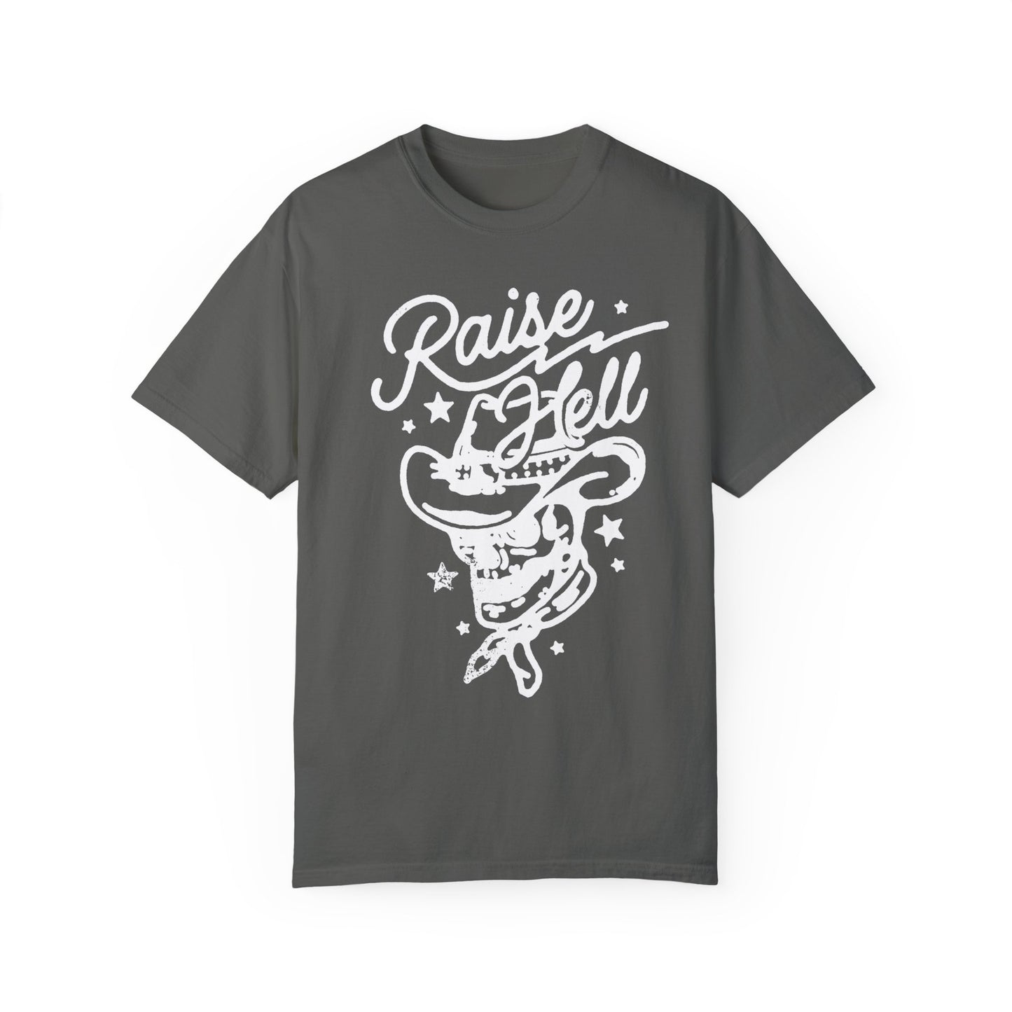 Raise Hell Skull Cowboy Graphic Tee