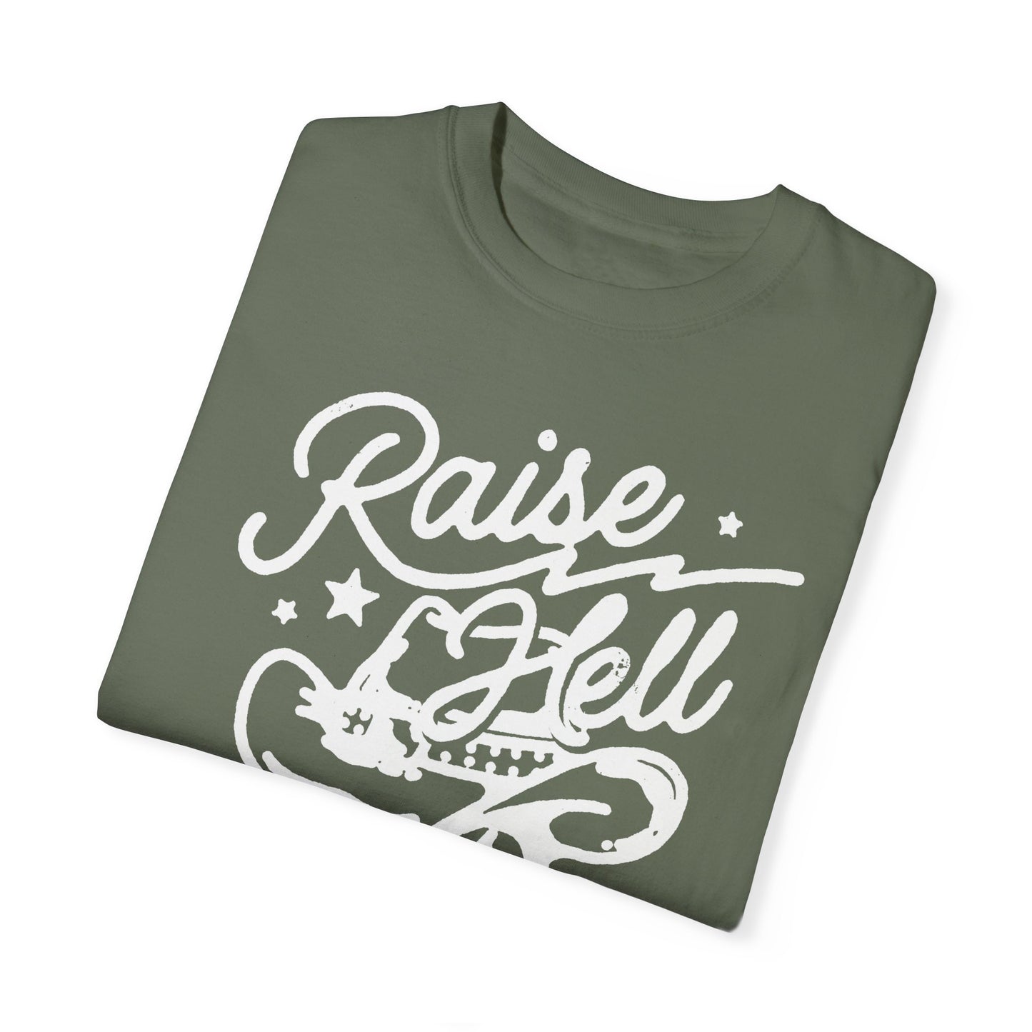 Raise Hell Skull Cowboy Graphic Tee