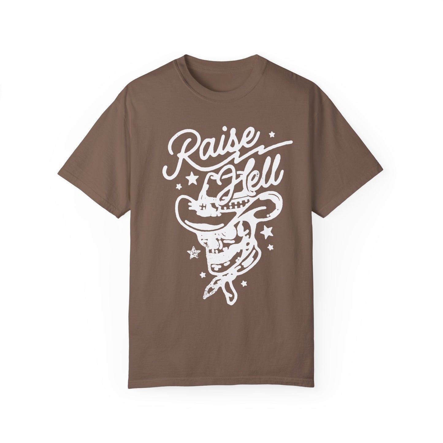 Raise Hell Skull Cowboy Graphic Tee