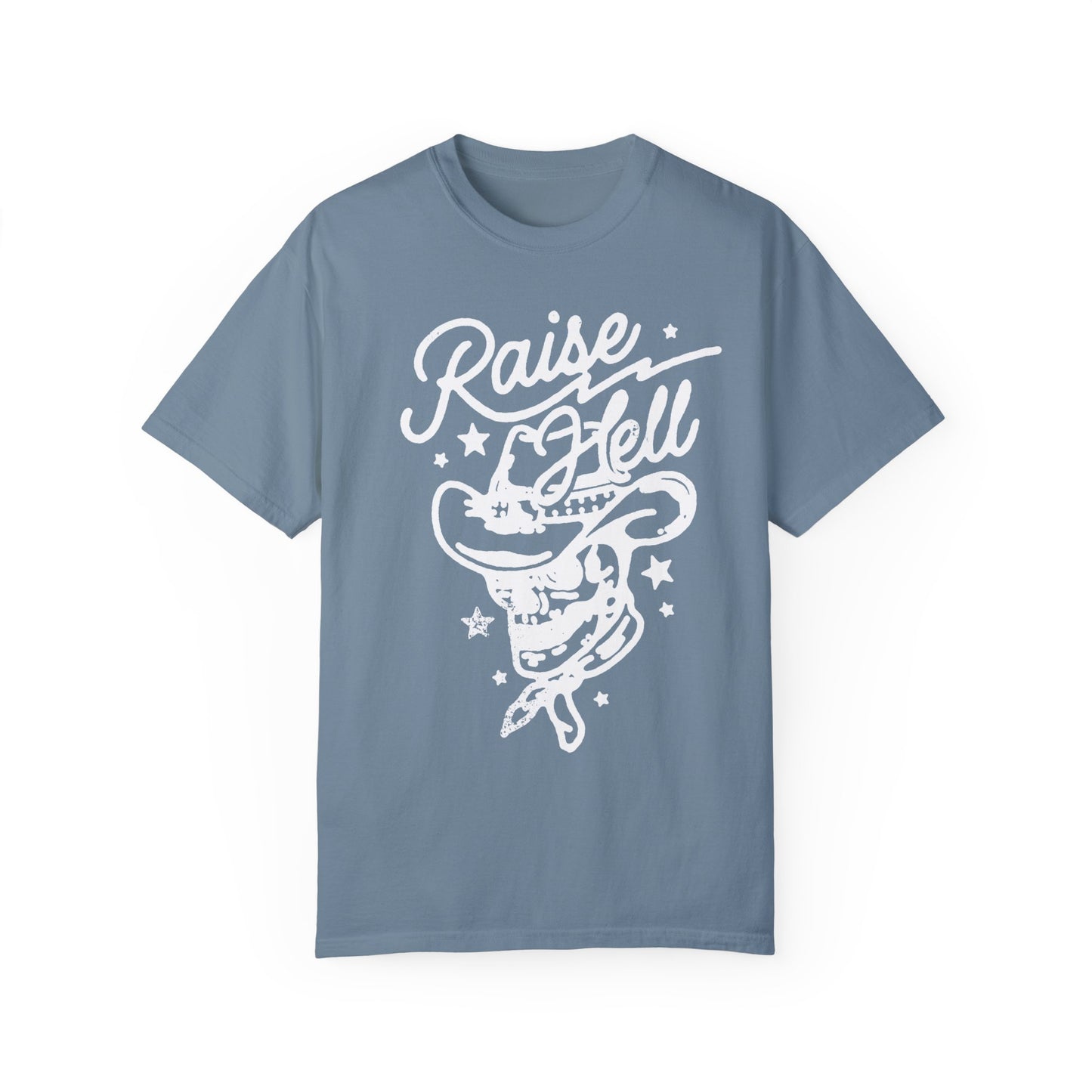 Raise Hell Skull Cowboy Graphic Tee