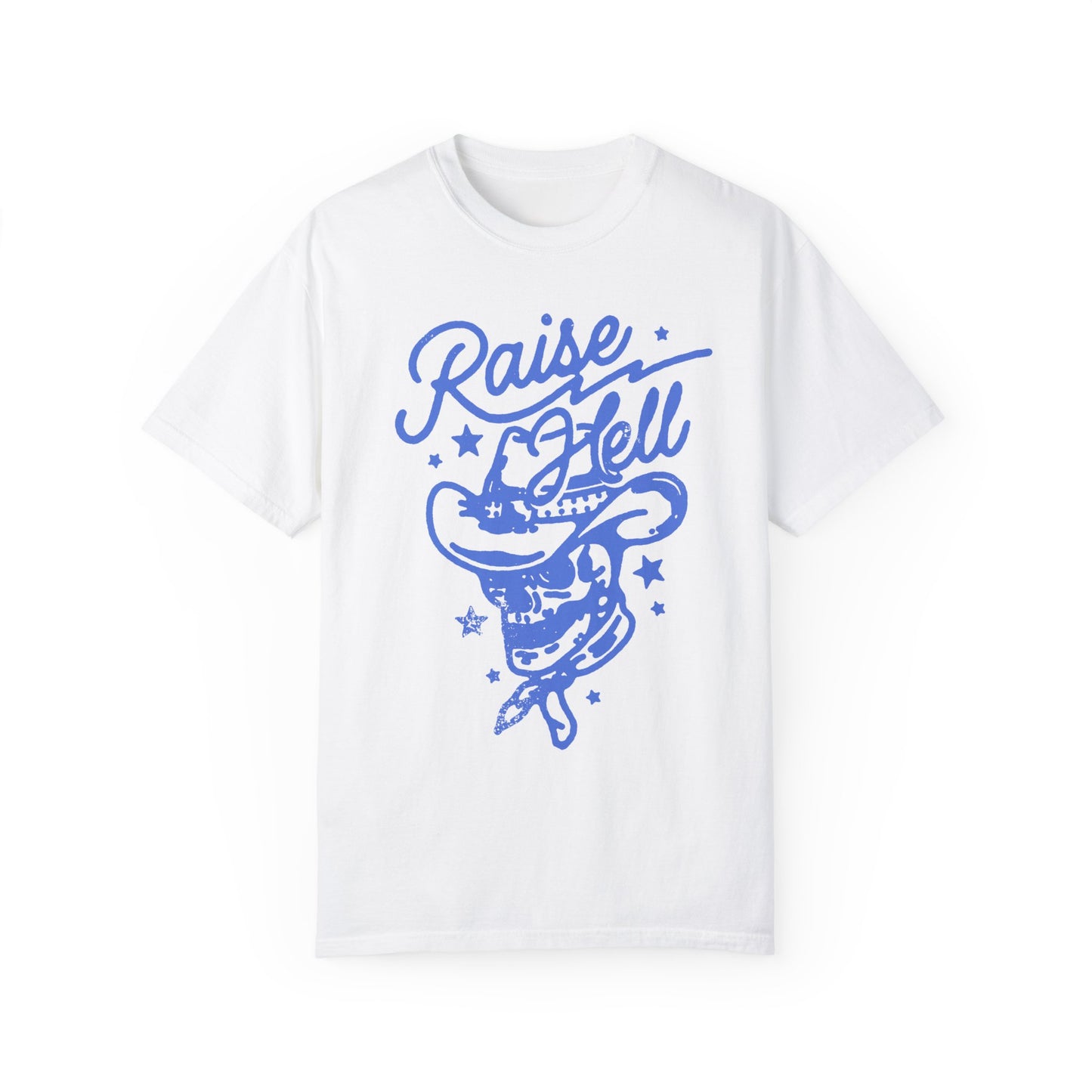 Raise Hell Skull Cowboy Graphic Tee