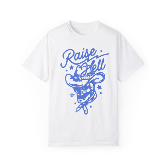 Raise Hell Skull Cowboy Graphic Tee